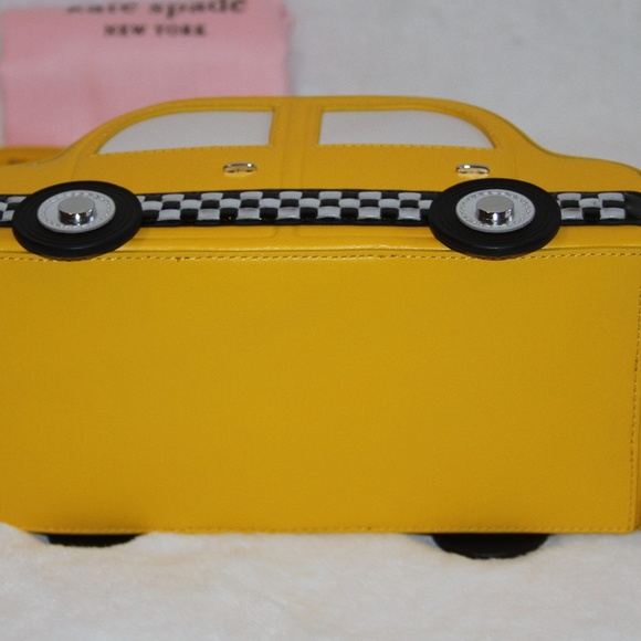 NWT Kate spade Designer Bag leather 3D taxi cab crossbody bag Purse Handbag - Picture 5 of 7
